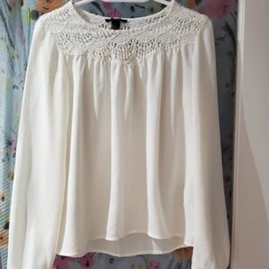 Lace Sweetheart Boho Blouse